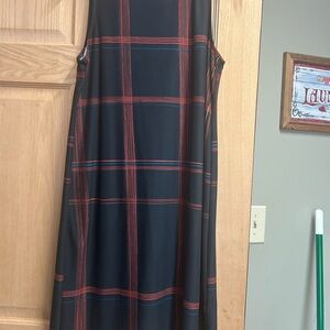 Apt. 9 Black Sleeveless A-Line Midi Dress